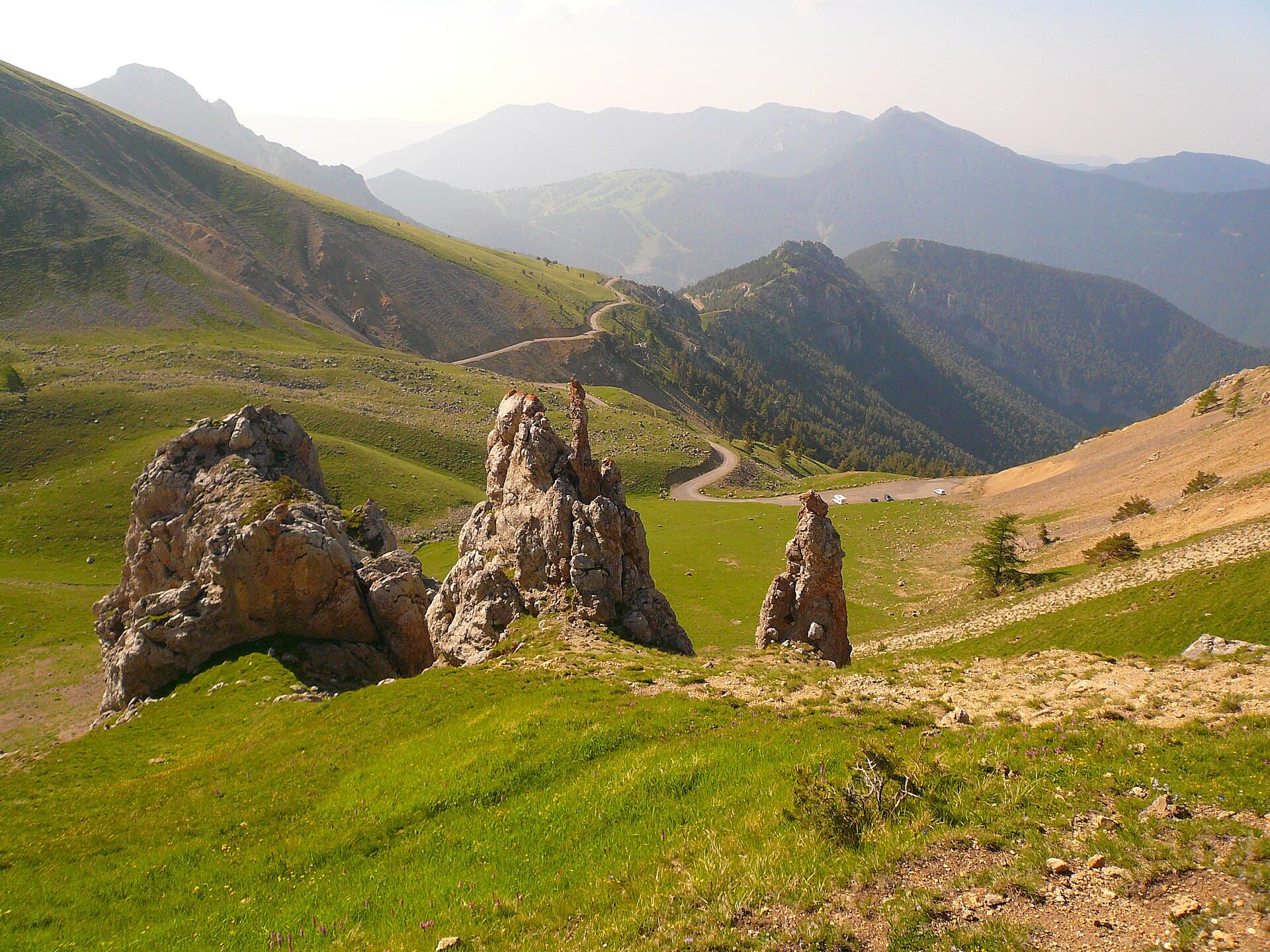 Le domaine skiable de La Colmiane