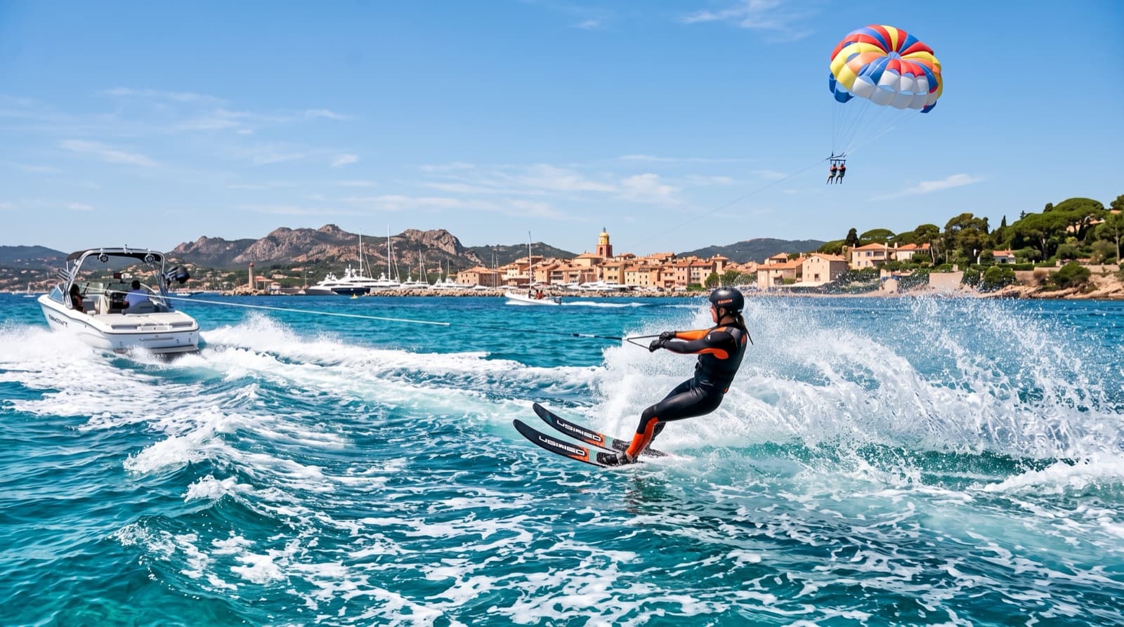 Ski nautique, wakeboard et parachute ascensionnel