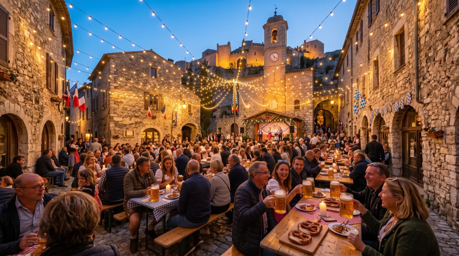 Soirée bavaroise à Èze