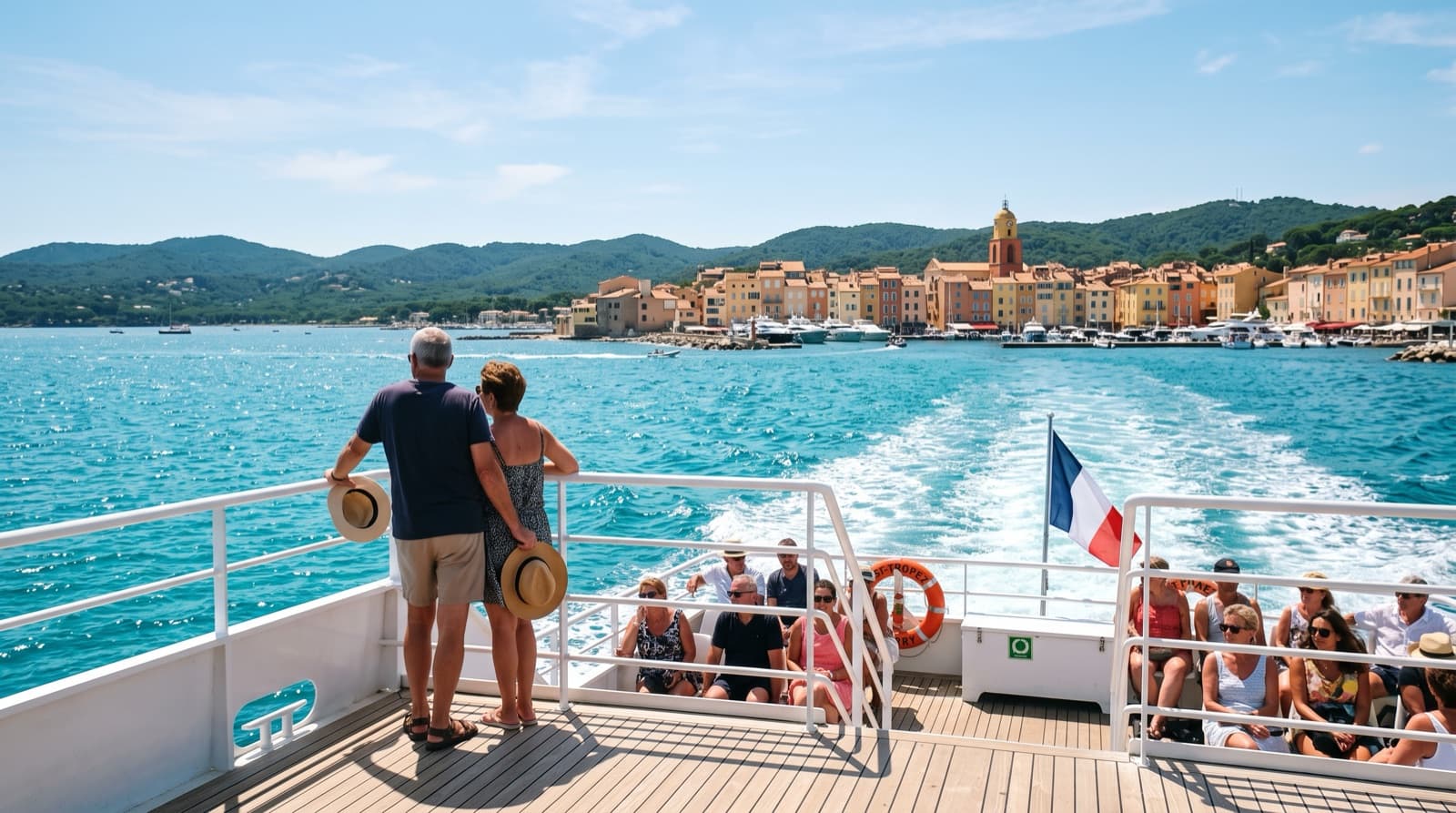 Traversée du golfe en navette maritime vers Sainte-Maxime